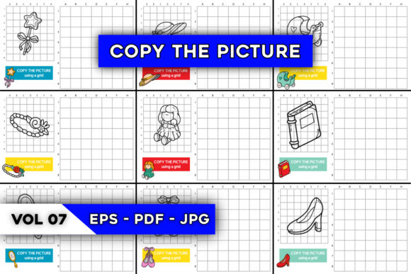 10 Copy the Picture Games for Kids VOL 7: A Creative KDP Resource