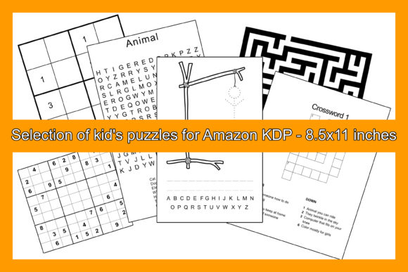 Essential Digital Activity Collection for KDP Puzzle Books