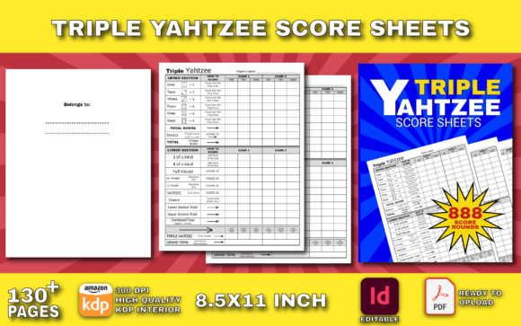 The Complete Triple Yahtzee Score Sheets Solution