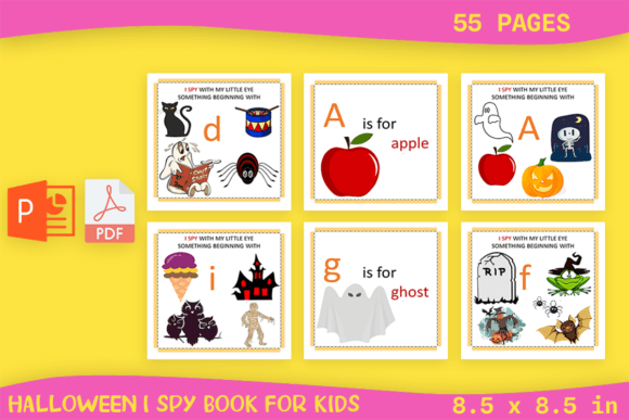 Unleash Visual Magic with Premium Halloween I Spy Pages